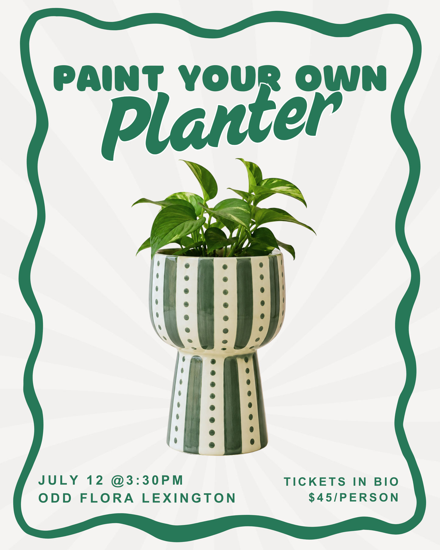 Paint Your Own Planter at Odd Flora